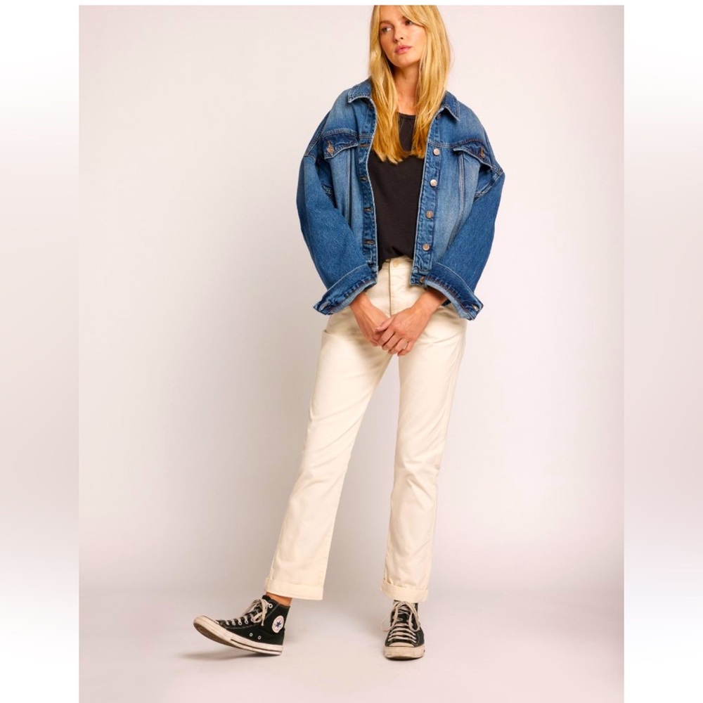 Current/Elliott Women's The Captain Pant NWT Size 29 Color Biscuit